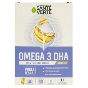 Santé verte - Oméga 3 DHA - 60 capsules