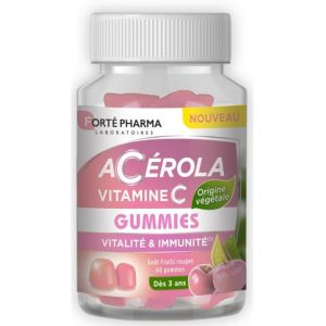 FortéPharma - Acérola vitamine C - 60 gummies