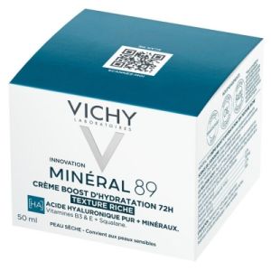 Vichy - Crème Boost Hydratation 72H Minéral 89 Riche - 50 mL
