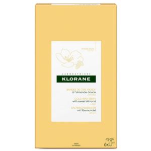 Klorane - Bande de cire froide à l'amande douce - 6 bandes doubles