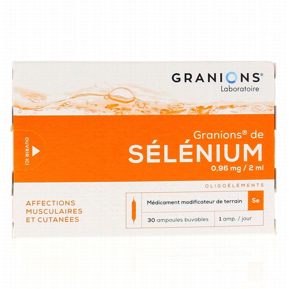 Granions de Sélénium 30 ampoules