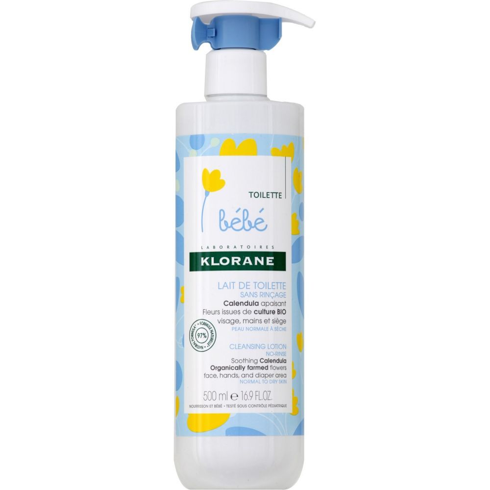Klorane Bébé Lait De Toilette Sans Rinçage 500 Ml 750 Ml