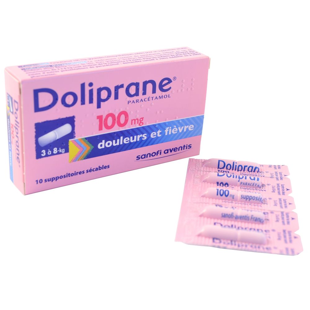 Suppositoire D'ail Pour Grossir Les Fessiers Doliprane suppositoire 100mg - Boite de 10