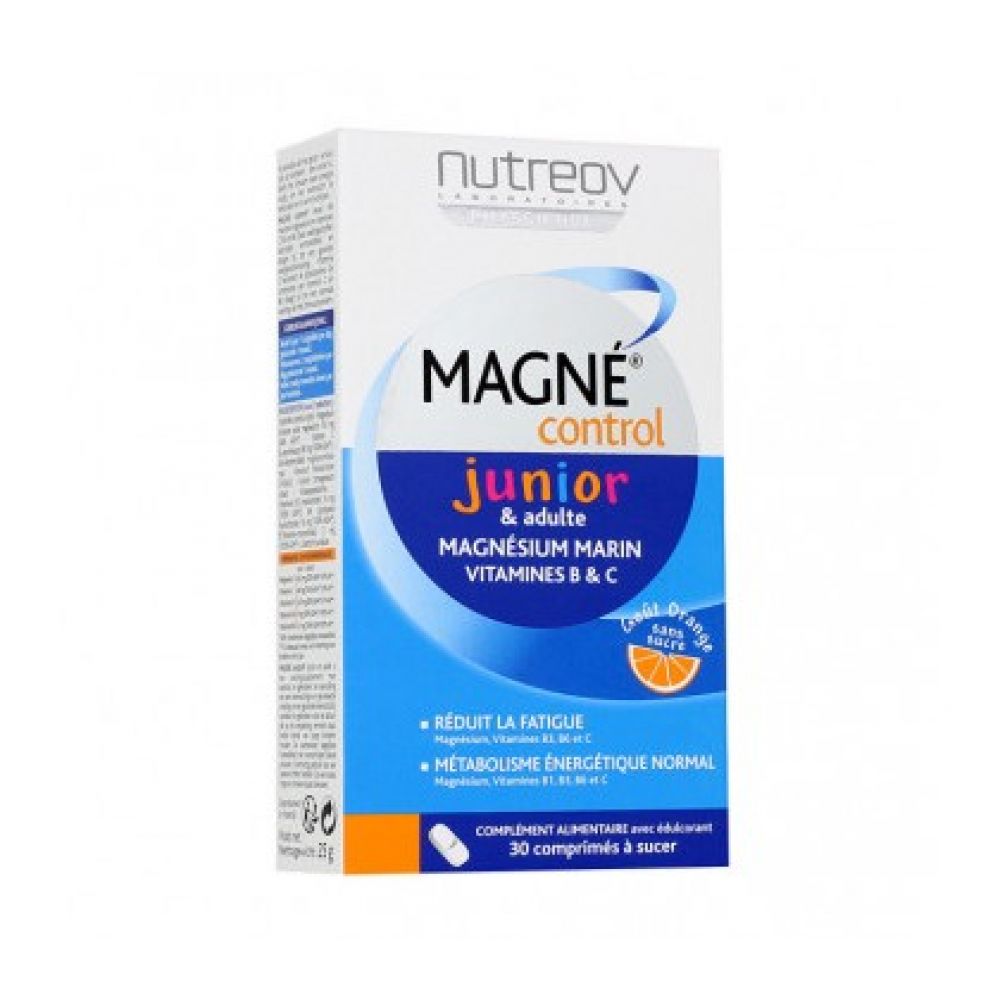 Nutreov Magné control junior, réduit la fatigue, au magnésium marin.