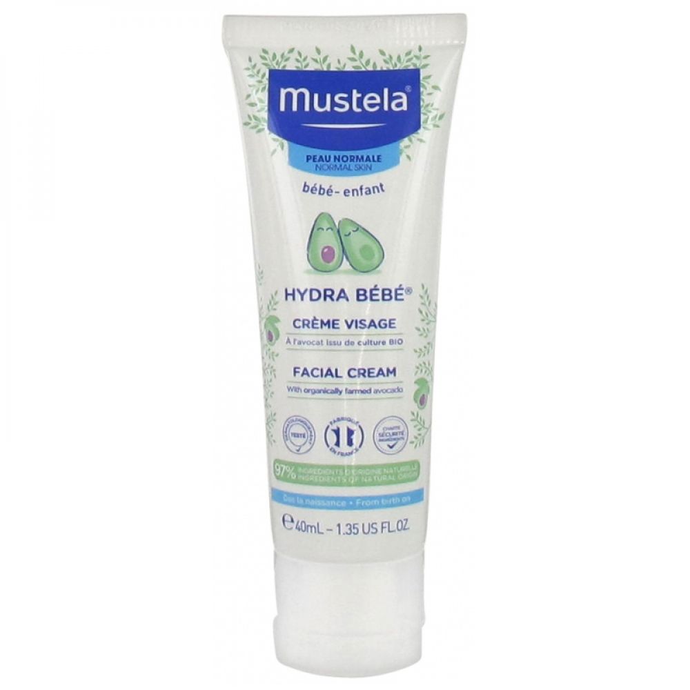 Mustela Hydra bébé crème visage peaux normales bébés enfants