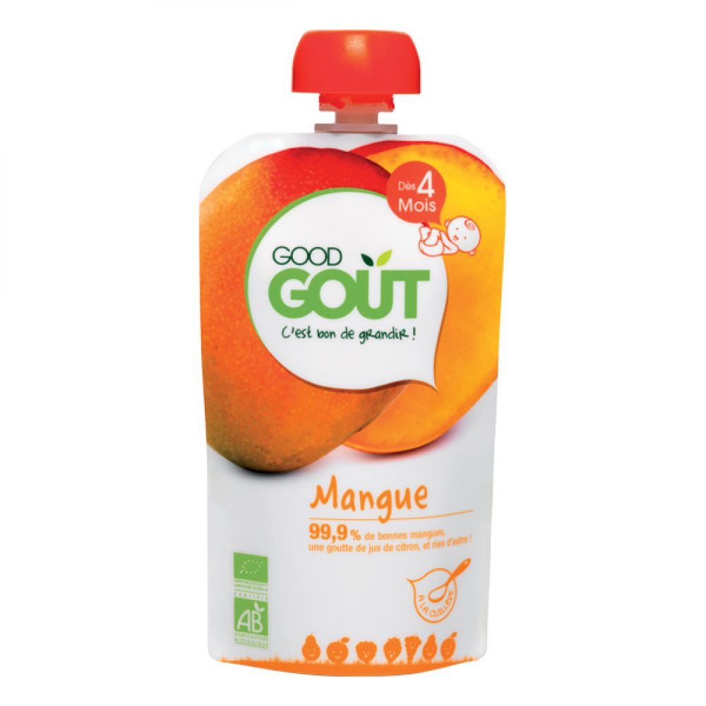 Good Goût Gourde de fruit mangue dès 4 mois 120 g