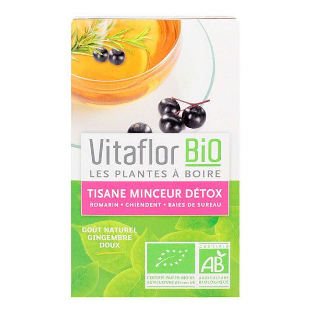 Vitaflor - Tisane minceur détox bio - 18 sachets