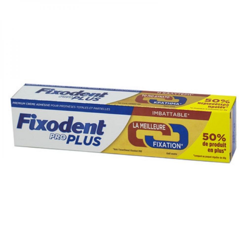 Fixodent pro plus Duo action crème adhésive premium pour prothèse dentaires