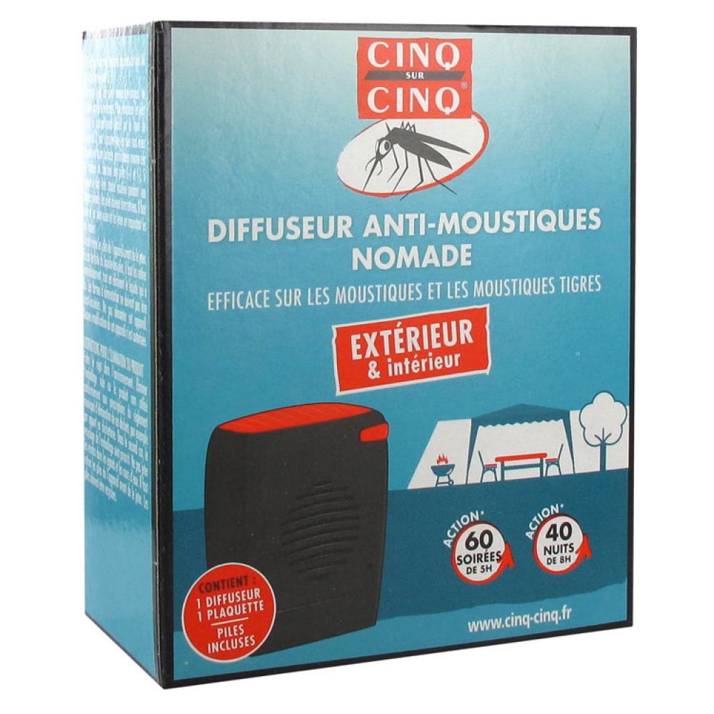 Natura Cinq sur Cinq Diffuseur antimoustiques nomade 1 diffuseur