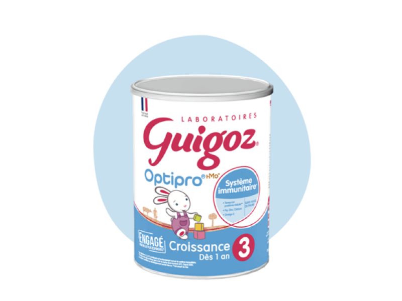 2 achetées la 3ème offerte sur Guigoz croissance.