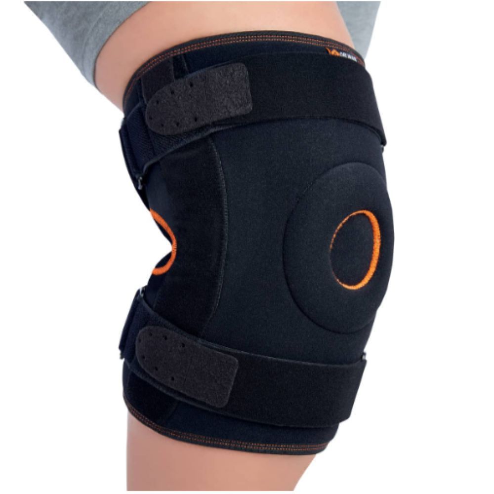 Genouillère Orthopédique ORLIMAN Genu'R Aérée Pour Luxation Rotule/Ligament - Unisexe Noire - Polyamide