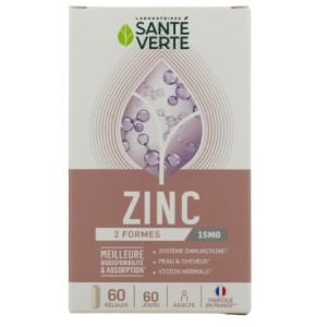 Santé Verte - Zinc - 60 gélules