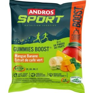 Andros Sport - Gummies boost mangue banane et extrait de café vert - 6 gummies