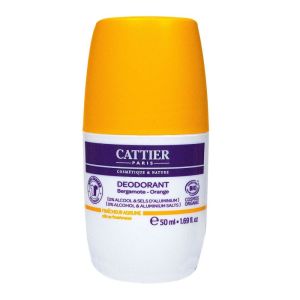 Cattier - Déodorant bergamote / orange - 50 ml