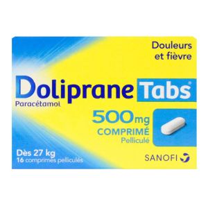 Doliprane Tabs 500mg - 16 comprimés pelliculés