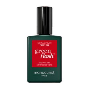 Manucurist - Vernis semi permanent green flash Poppy red - 15ml