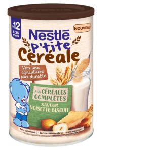 Nestlé P'tite Céréale de 12 à 36 Mois aux Saveur Noisette 415g