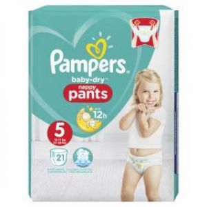 Pampers - Baby dry nappy pants - Taille 5 - 21 couches