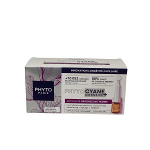 Phyto - Phytocyane intensive+ antichute progressive femme - 12 fioles