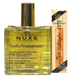 Nuxe - Huile Prodigieuse multifonction + Roll-on huile prodigieuse or offert - 100ml/8ml