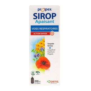 Ortis laboratoire - Propex sirop apaisant voies respiratoires -  200ml