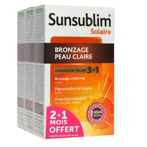 Nutreo - Sunsublim 3en1 bronzage peau claire préparateur solaire - 84 gélules