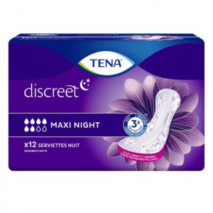 TENA - Lady Maxi Night - 12 serviettes