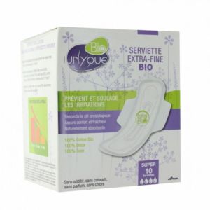 Unyque - Serviette Extra-fine Bio Super - 10 serviettes