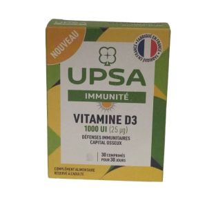 Upsa - Vitamine D3 1000UI 30 comprimés