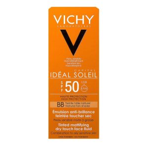 Vichy - Idéal soleil bb emulsion toucher sec teintée Spf 50 - 50ml