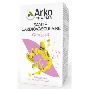 Arkopharma - Santé cardiovasculaire oméga 3 - 180 gélules