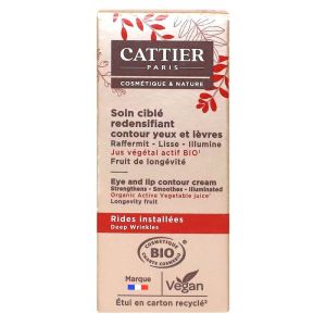 Cattier - Soin ciblé redensifiant contour yeux et lèvre - 15Ml