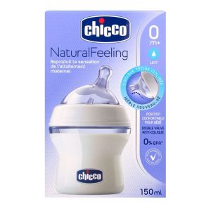 Chicco - Biberon NaturalFeeling 0 mois et plus débit lent - 150 ml