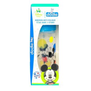 Dodie - Biberon anti-colique tétine ronde 3 vitesses Disney Baby - 1 biberon 330ml