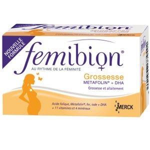 Femibion Grossesse Metafolin + DHA - 30 comprimés + 30 capsules