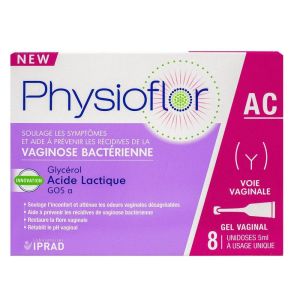 Iprad - Physioflor Acide lactique Gel Vaginale Unidoses - 8x5mL