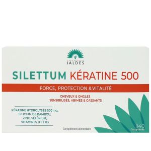 Laboratoire Jaldes - Silettum kératine 500 - 40 comprimés