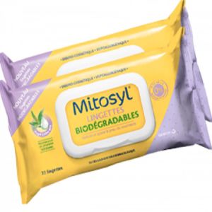 Mitosyl - lingettes biodégradables - 2 x 72 lingettes