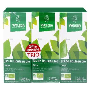 Weleda - Jus de bouleau Bio - Offre spéciale 3x200ml