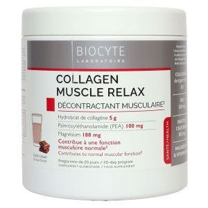 Biocyte - Collagen Muscle Relax - 20 doses - goût cacao