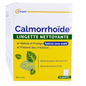 Cooper - Calmorrhoide lingette nettoyante - 20 lingettes