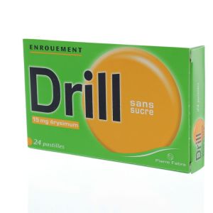 Drill - Erysimum sans sucre enrouement - 24 pastilles