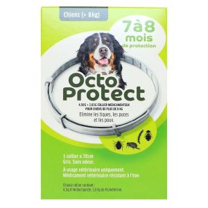 Elanco - Octo Protect Collier anti puces et tiques Chien + de 8kg - 1 collier
