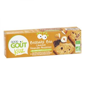Good Goût Kidz - Biscuits bio chocolat amandes noisettes - 3 lots de 3 biscuits