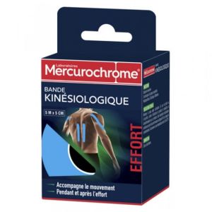 Mercurochrome - Bande Kinésiologique - 1 bande 5 m x 5 cm