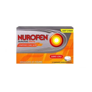 Nurofen - 200mg Arôme citron - 12 comprimés orodispersibles