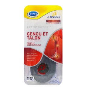 Scholl - Semelles anti-douleur Genou et Talon - 1 paire