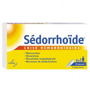 Sédorrhoïde - 8 suppositoires