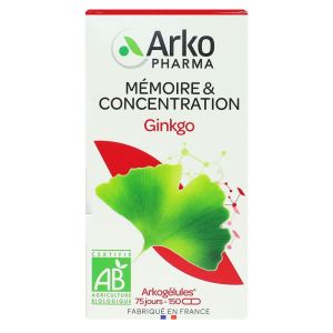 Arkopharma - Arkogélules Ginkgo Bio - 150 gélules