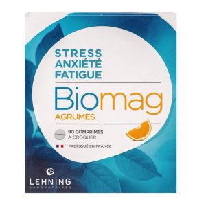 Biomag Agrumes - Stress Anxiété Fatigue - 90 comprimés